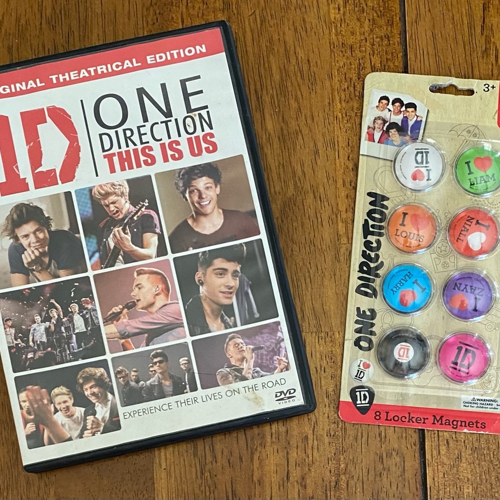 One Direction DVD and Magnet Set